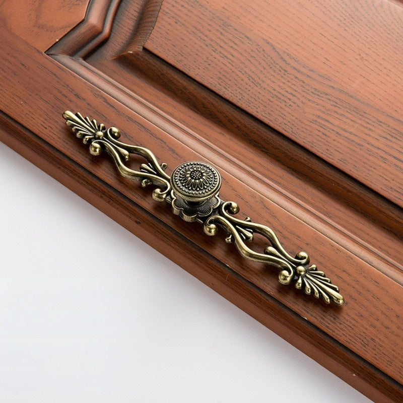 European Vintage Antique Bronze Cabinet Hardware Collection - Ornate Zinc Alloy Pulls & Knobs