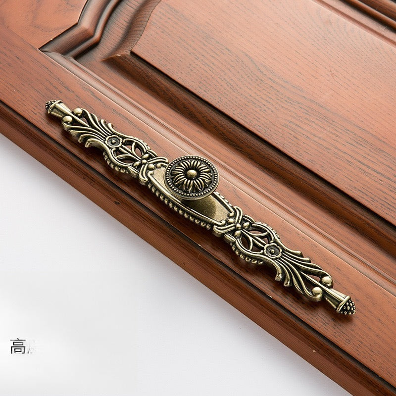 European Vintage Antique Bronze Cabinet Hardware Collection - Ornate Zinc Alloy Pulls & Knobs