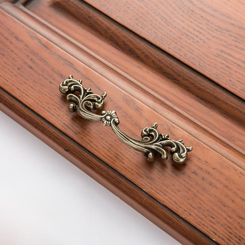 European Vintage Antique Bronze Cabinet Hardware Collection - Ornate Zinc Alloy Pulls & Knobs