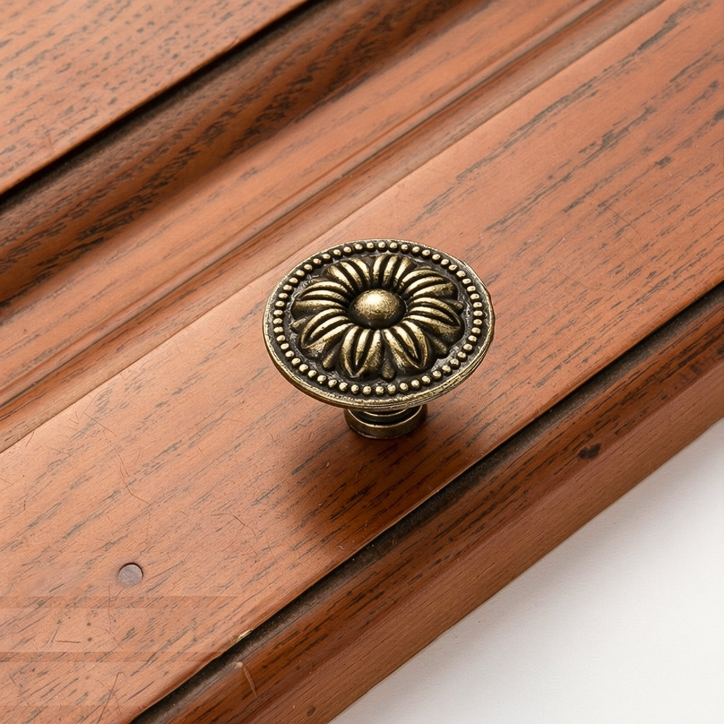European Vintage Antique Bronze Cabinet Hardware Collection - Ornate Zinc Alloy Pulls & Knobs